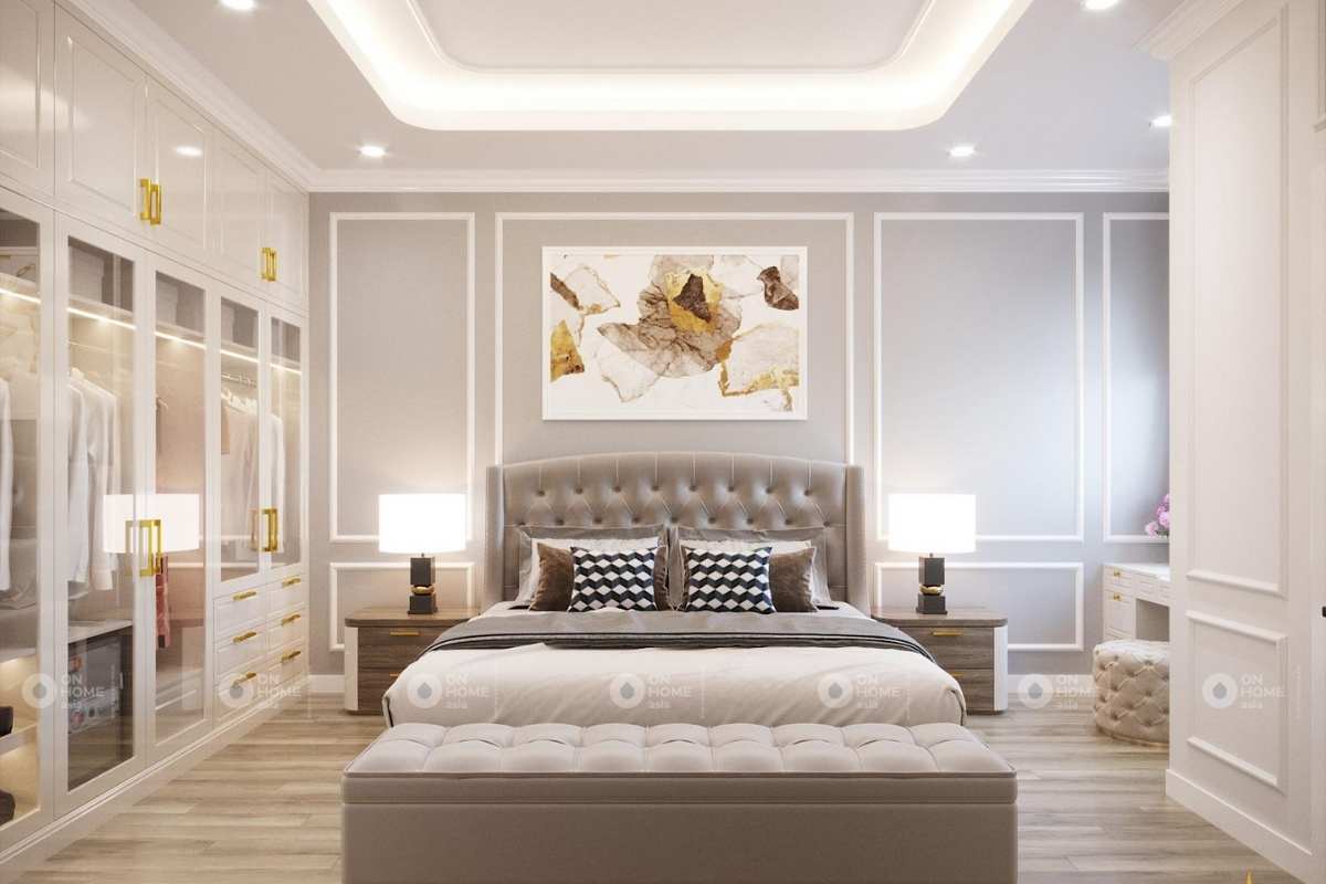 Nội thất nhà phố tân cổ điển sang trọng