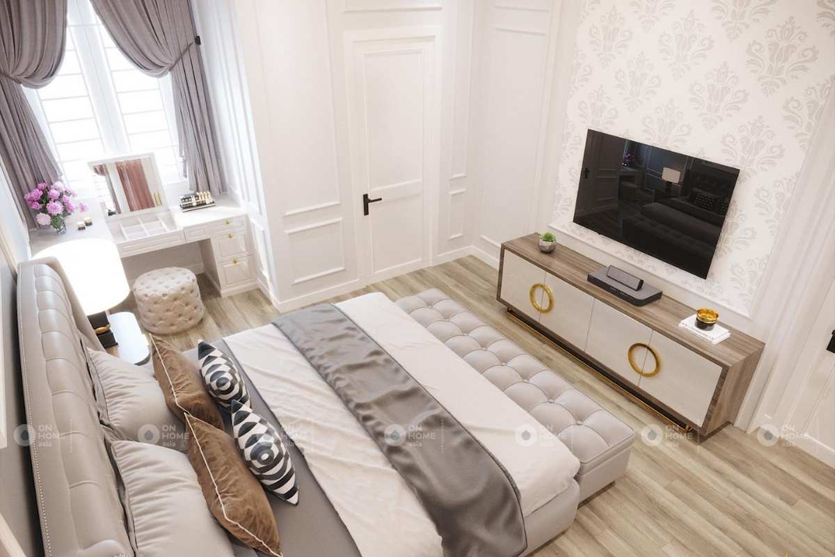 Thiết kế nội thất nhà phố tân cổ điển