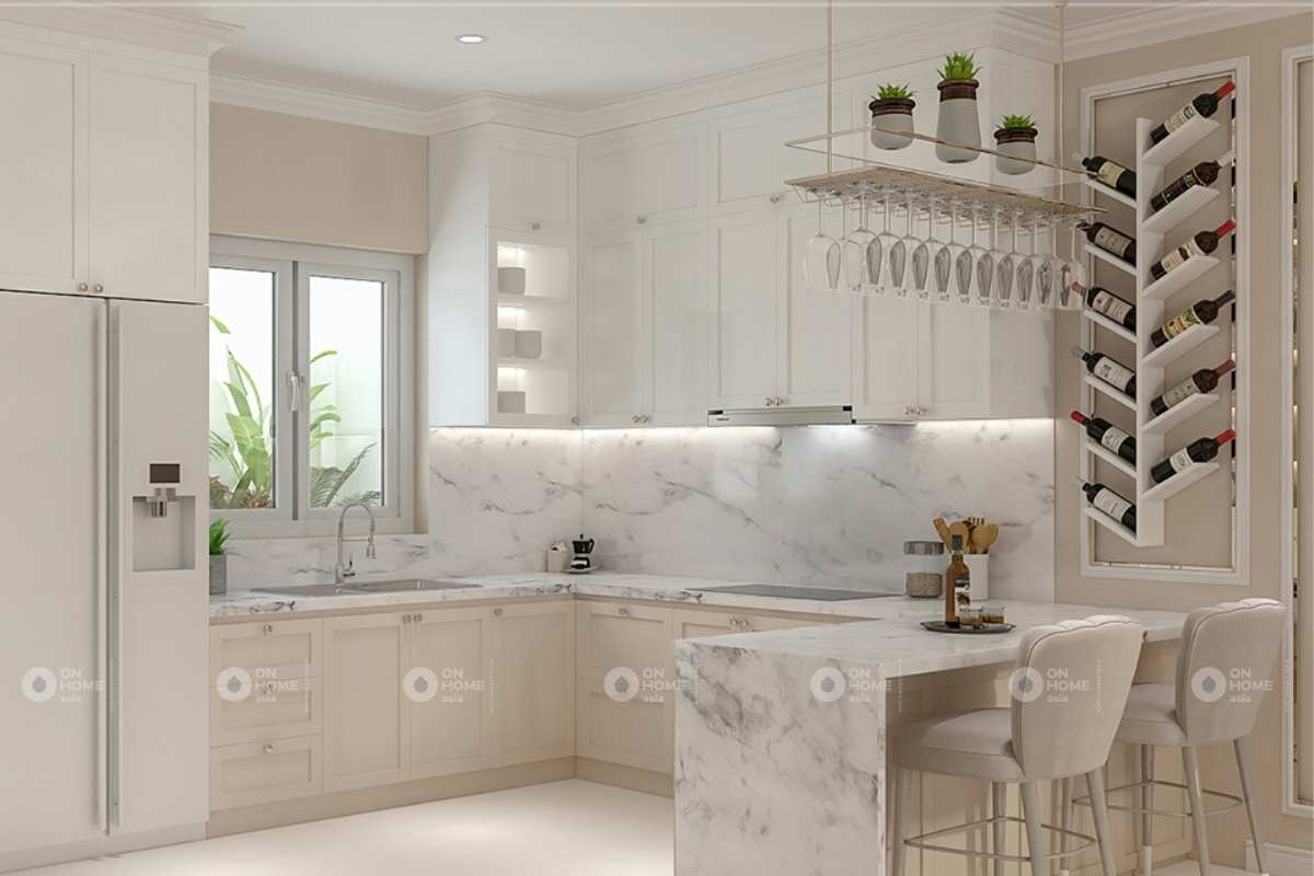 Thiết kế nội thất nhà phố tân cổ điển