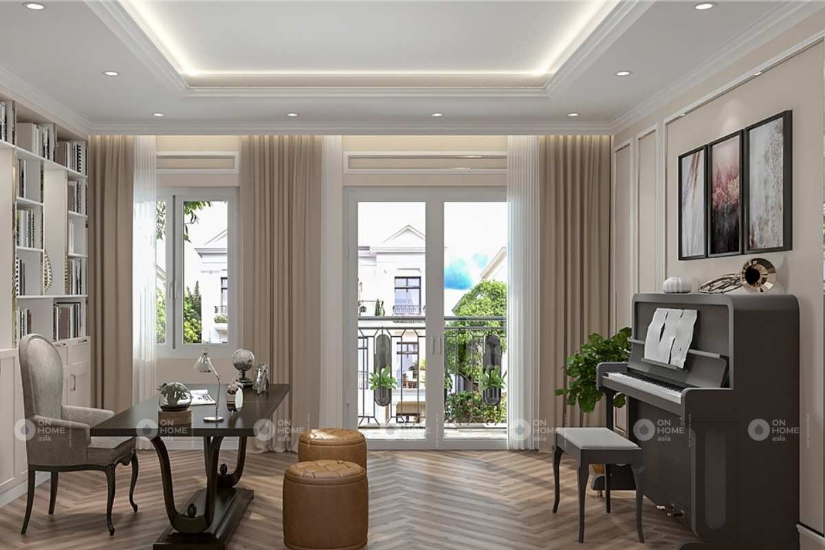 Nội thất nhà phố tân cổ điển thời thượng