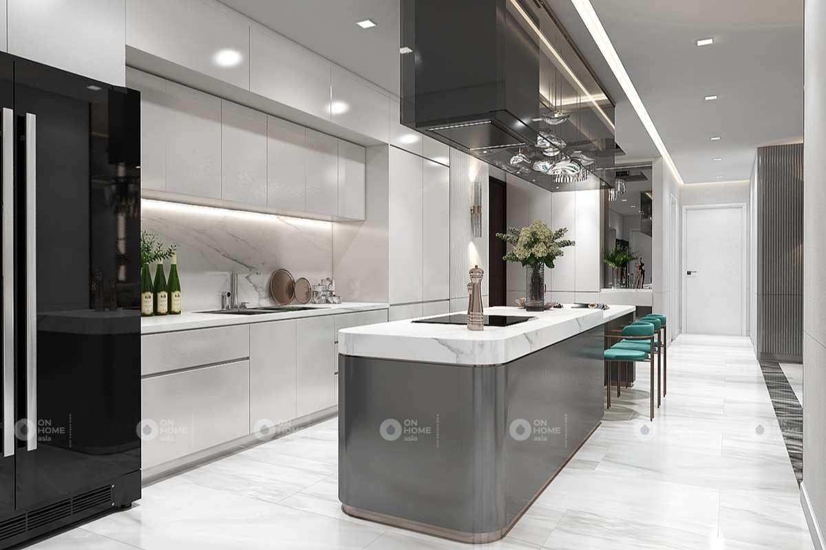 Nội thất nhà phố  tân cổ điển thời thượng