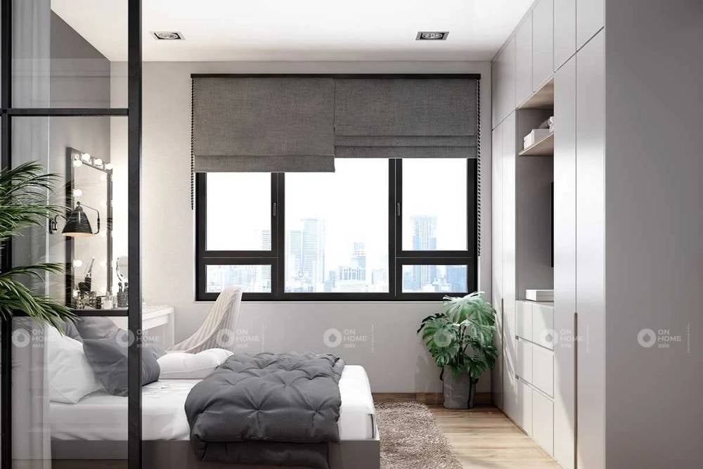 Vách ngăn phòng khách bằng kính cường lực