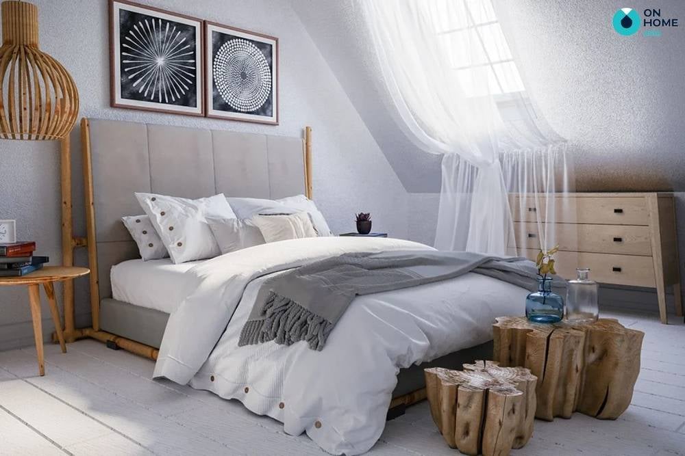 Phong cách thiết kế Scandinavian cho phòng ngủ.