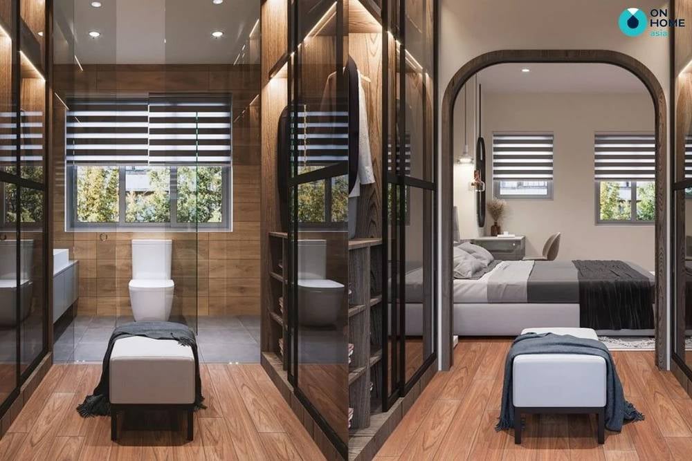 Mẫu phòng ngủ 30m2 cực kỳ sang trọng của chị Thanh Thúy tại nhà phố Sun Casa.