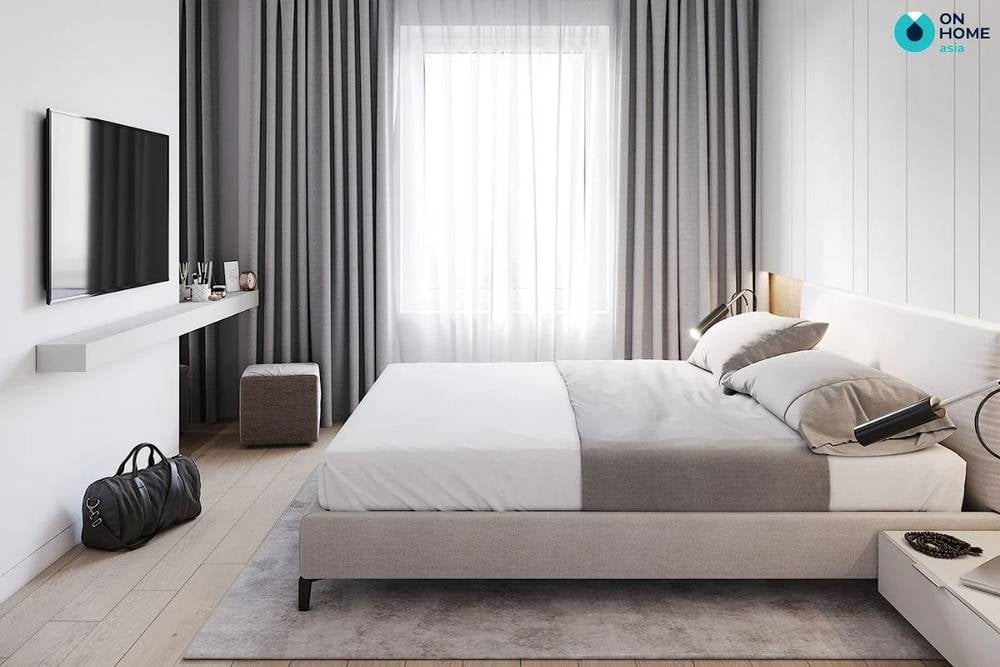 Nội thất đều được giản lược tạo một không gian đơn giản, nhẹ nhàng.