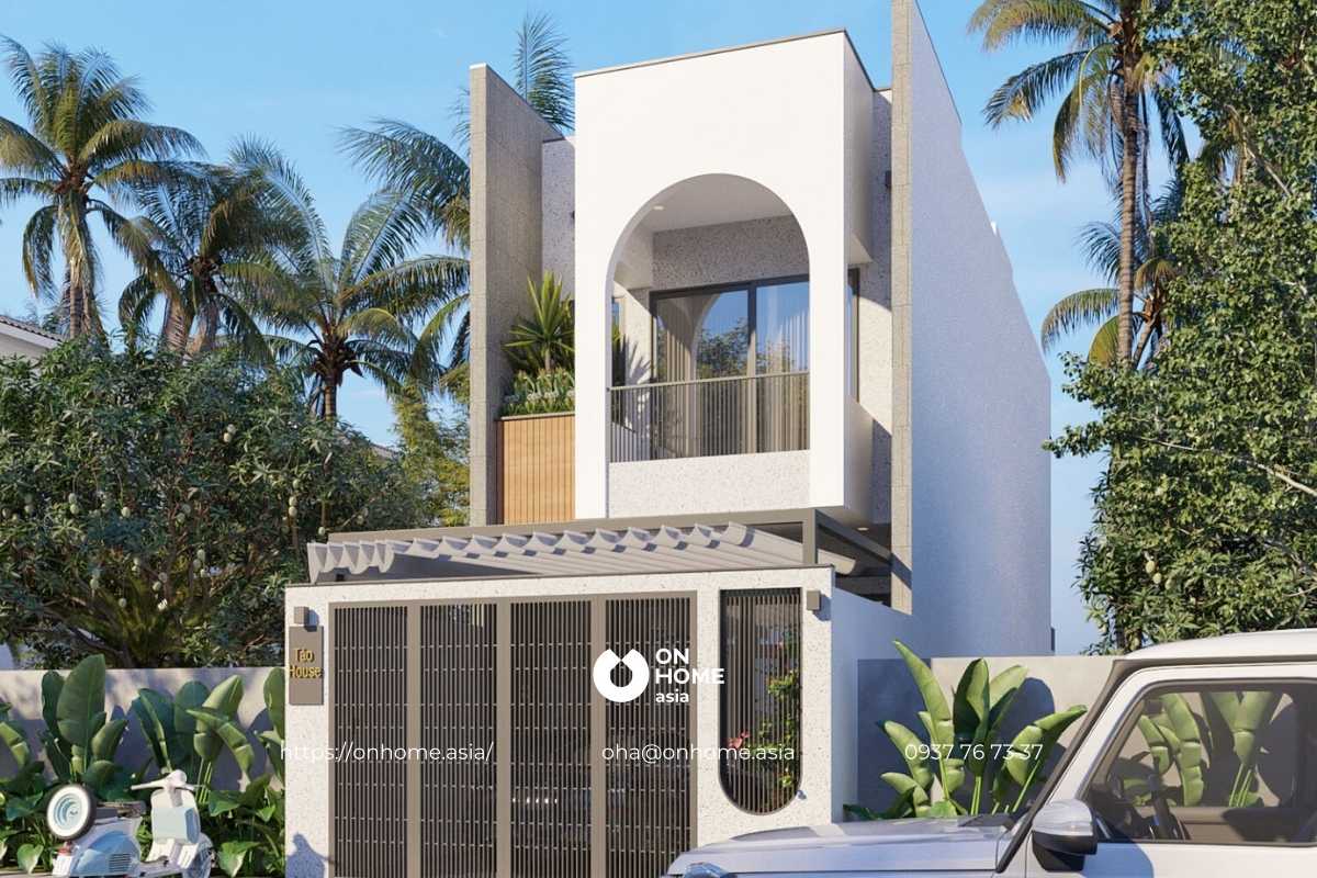 Mẫu nhà ống 2 tầng 5x15m đẹp