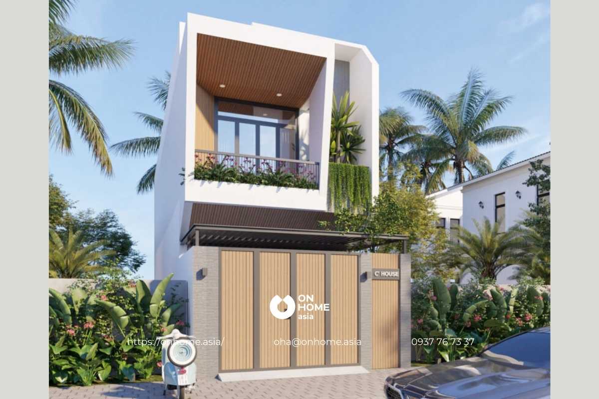 Mẫu nhà ống 2 tầng 3 phòng ngủ đơn giản mà đẹp