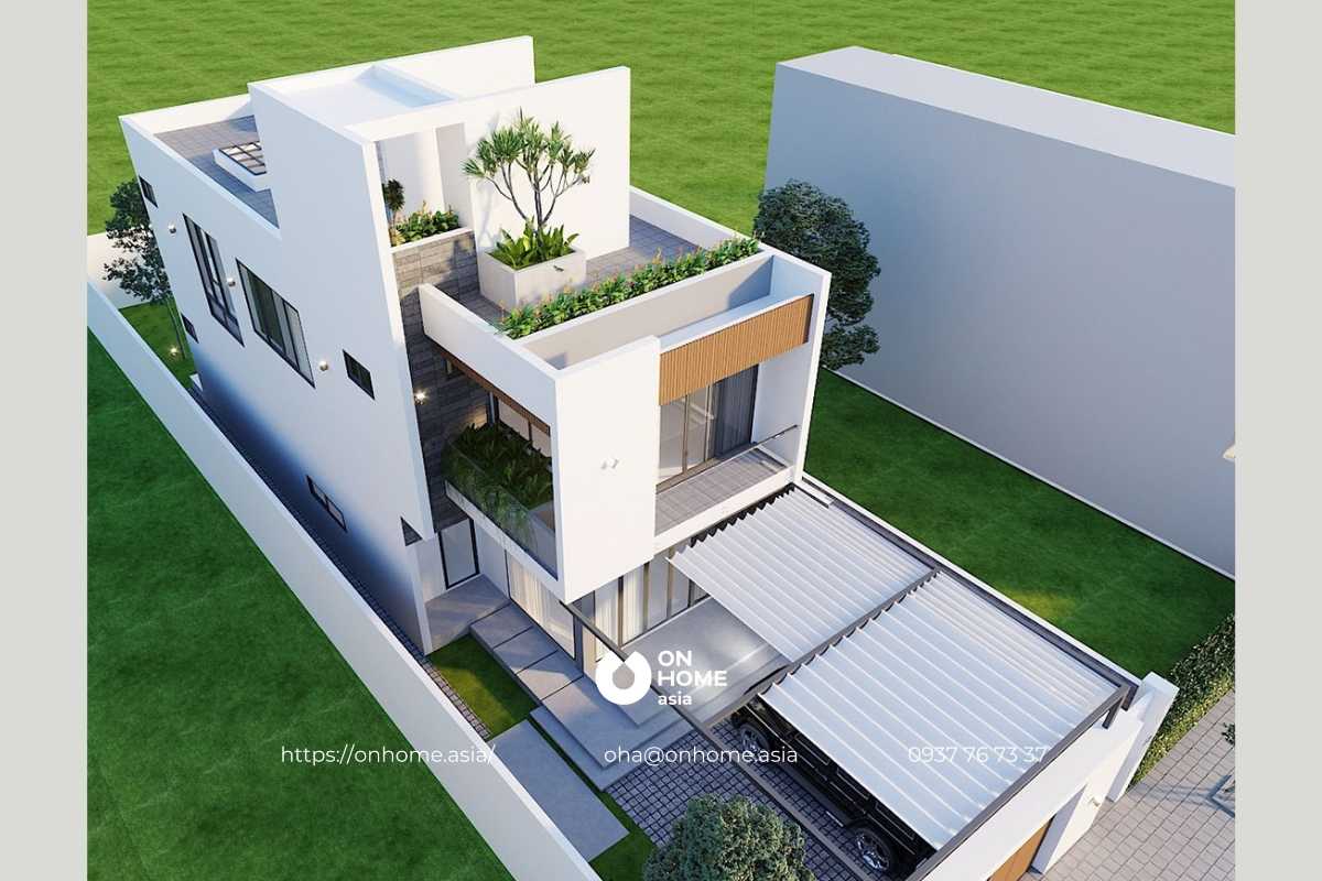 Mẫu thiết kế nhà ống 2 tầng đơn giản mà đẹp