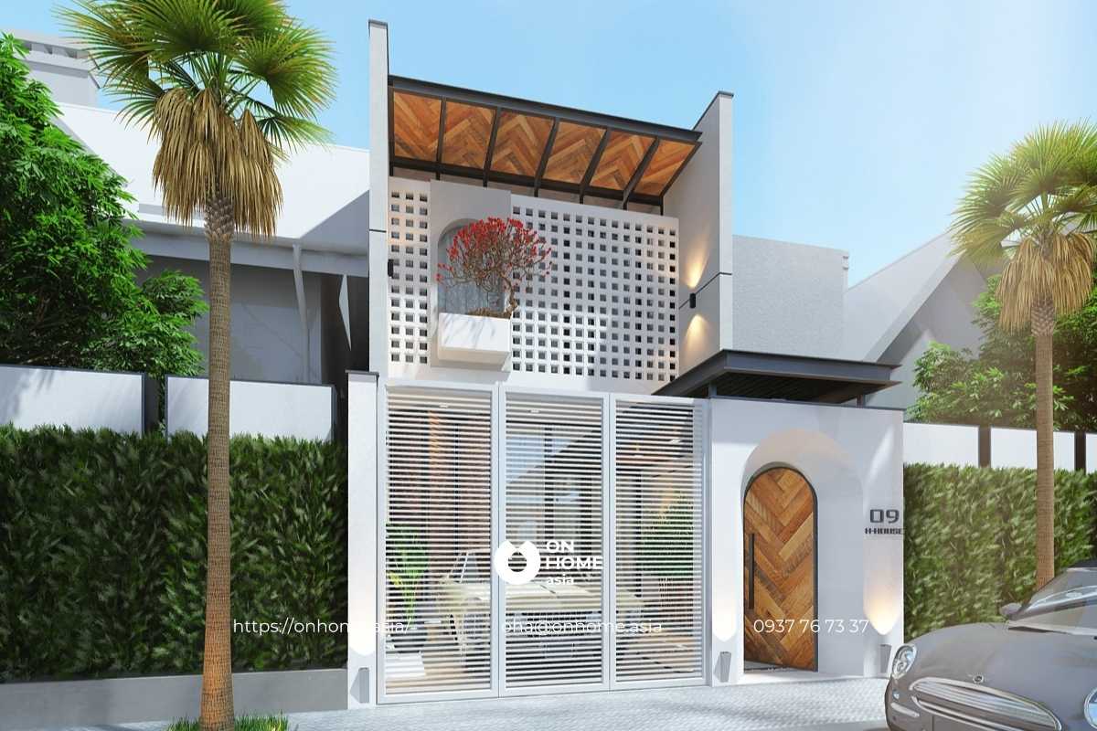 Nhà ống 2 tầng hiện đại, đơn giản