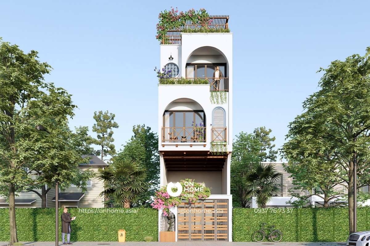Thiết kế nhà ống 3 tầng 5x20m