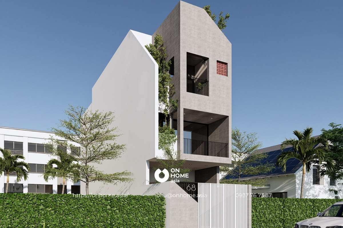 Thiết kế nhà ống 3 tầng 5x24m hiện đại