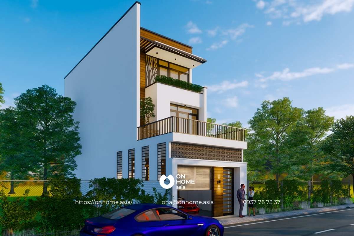 Thiết kế nhà ống 3 tầng hiện đại 6x20m đẹp