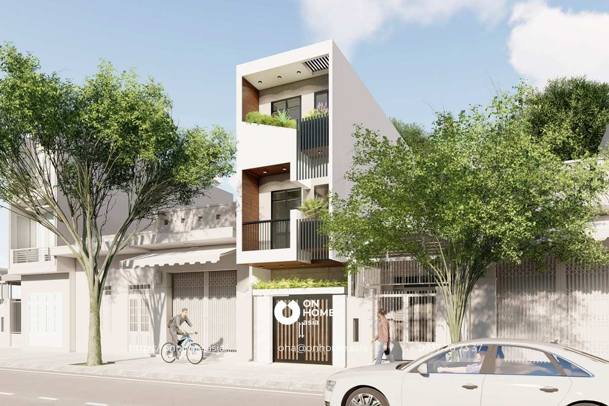 Nhà ống 3 tầng hiện đại, đẹp