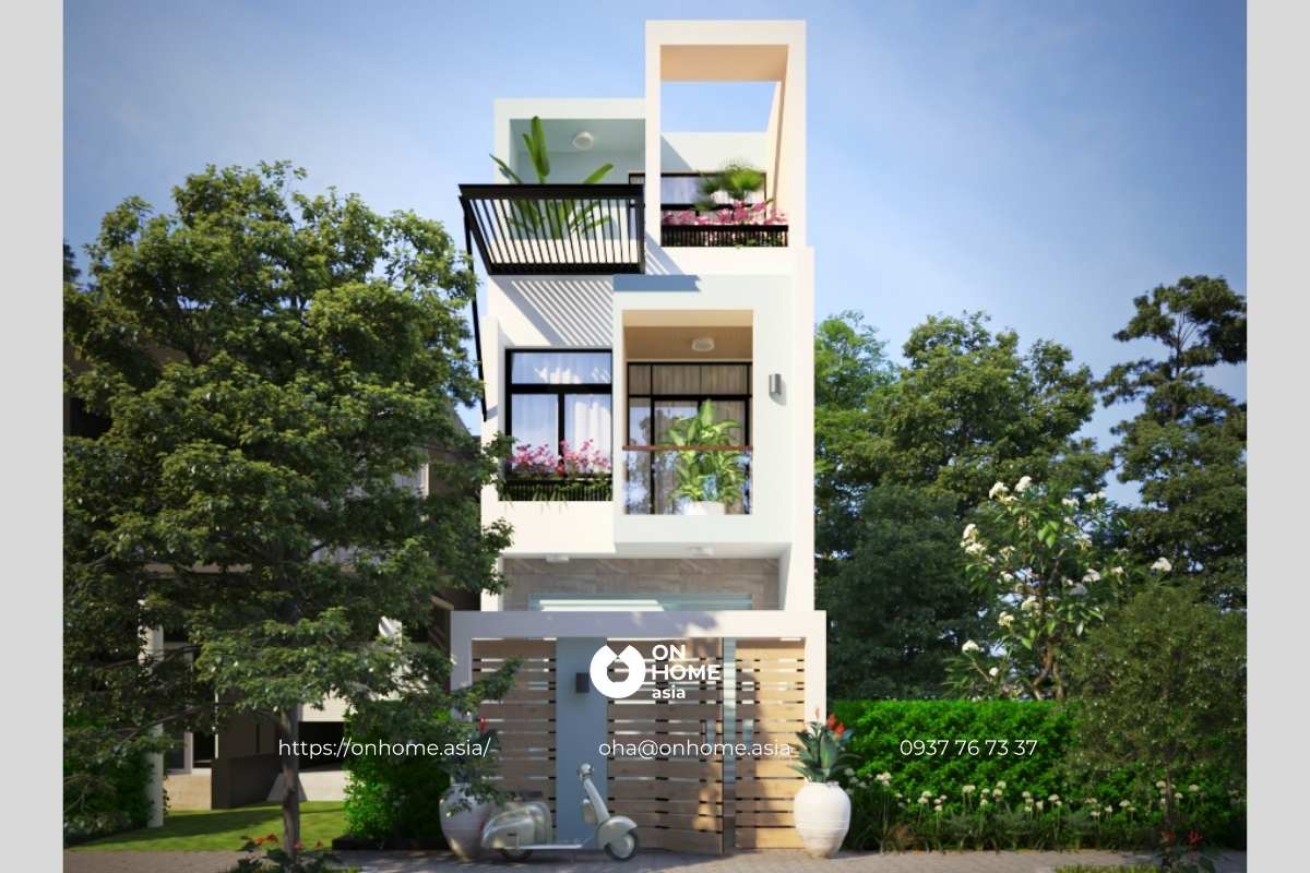 Nhà ống 3 tầng đẹp 5x18m