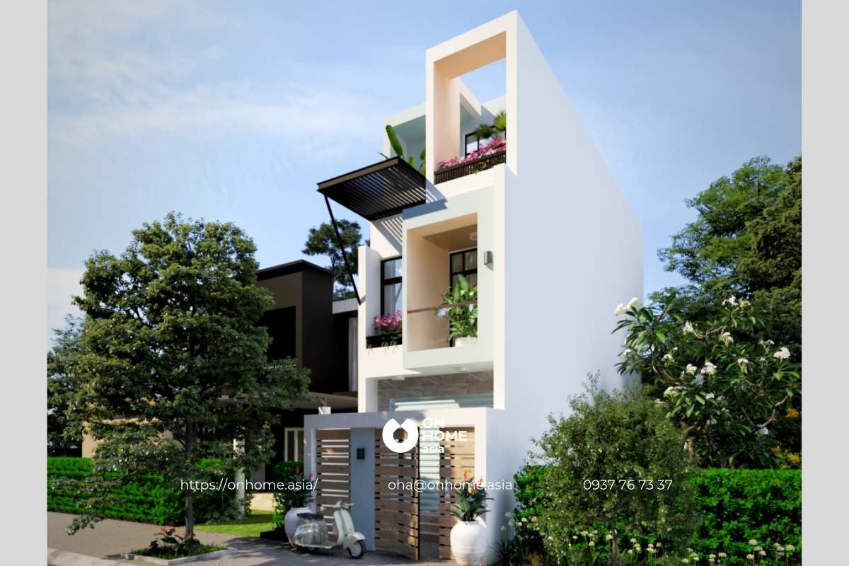 Nhà ống 3 tầng đẹp 5x18m ấn tượng
