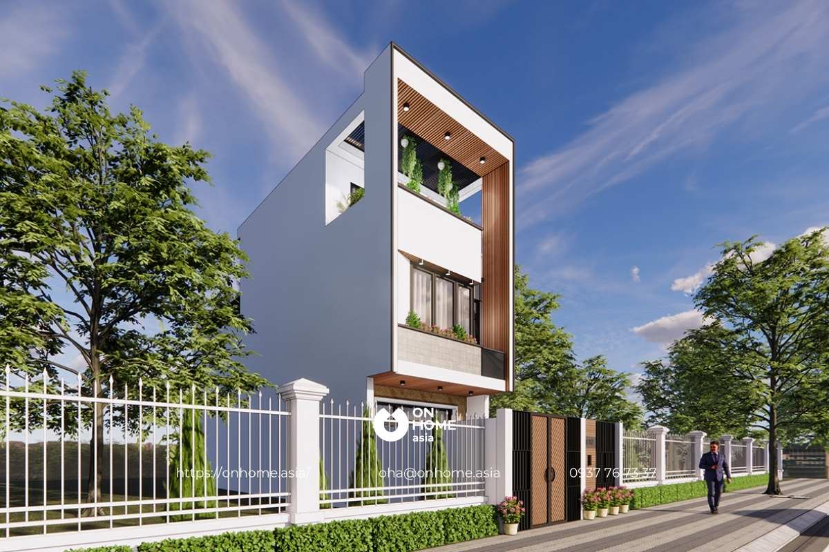 Nhà phố 2 tầng đơn giản 100m2