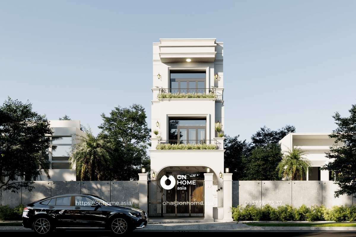 Nhà ống 3 tầng hiện đại 6x18m đẹp