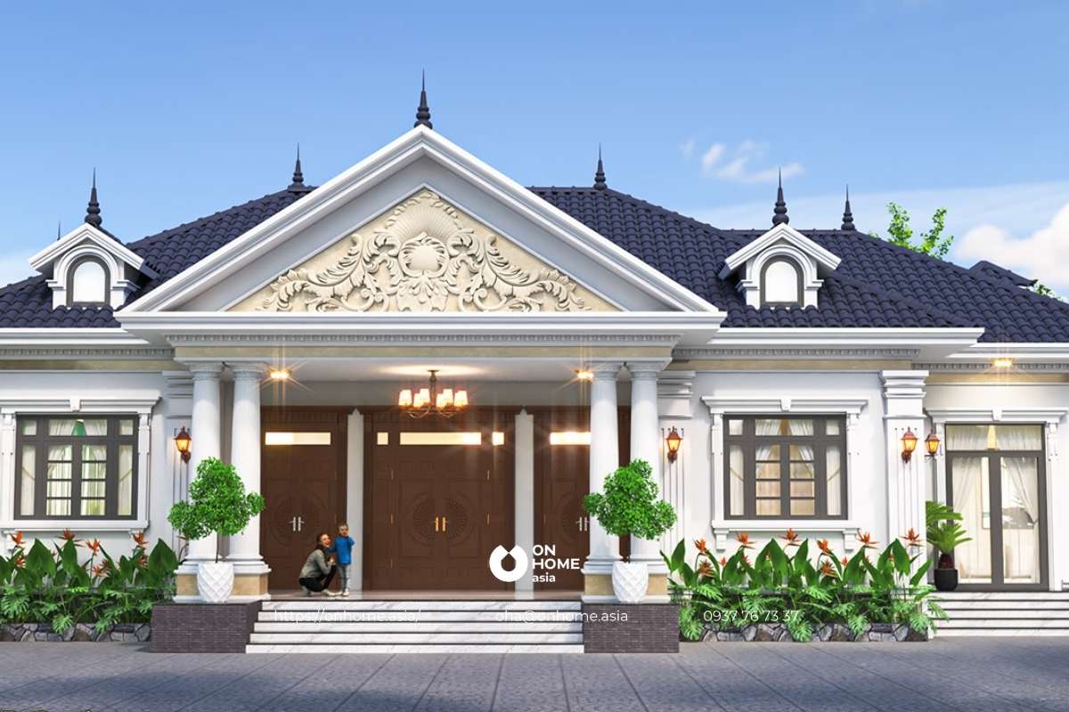 Mẫu nhà cấp 4 3 phòng ngủ 100m2 mái Nhật đẹp