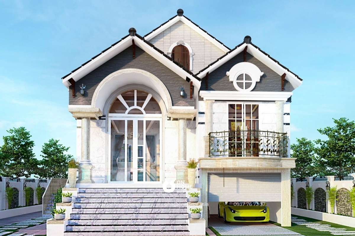 Nhà cấp 4 3 phòng ngủ có gác lửng đẹp