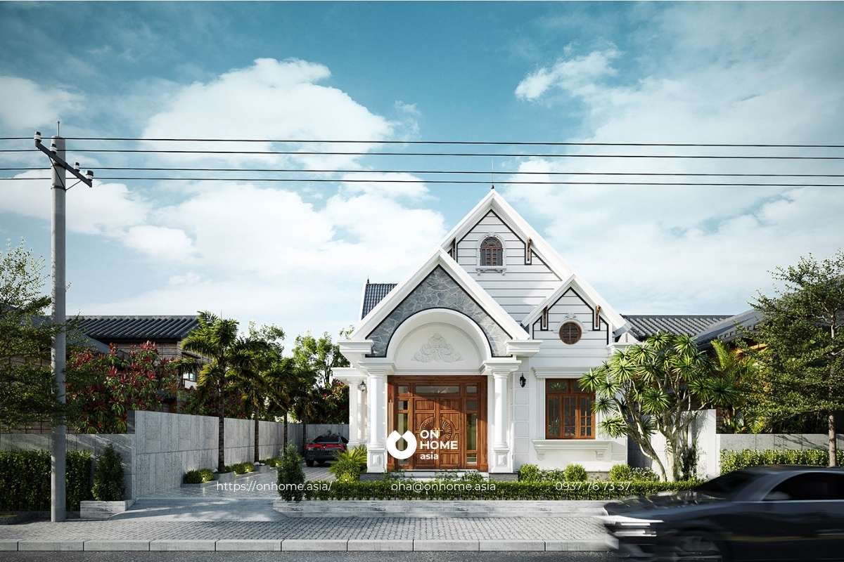 Thiết kế nhà cấp 4 3 phòng ngủ 5x20