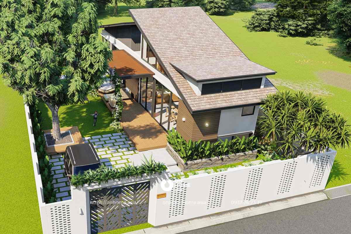 Nhà cấp 4 3 phòng ngủ&nbsp;70m2 có gác lửng tiện nghi