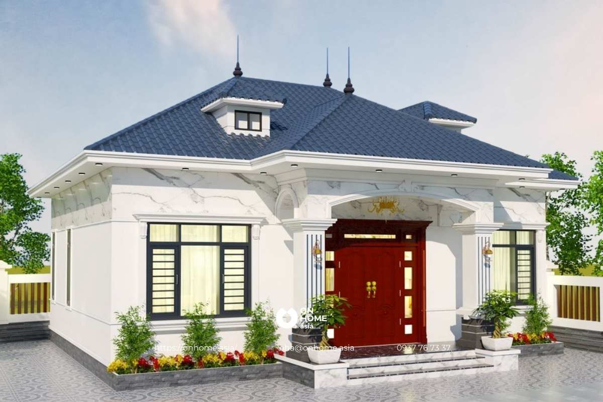 Nhà cấp 4 4 phòng ngủ 600 triệu đồng có gác lửng đẹp