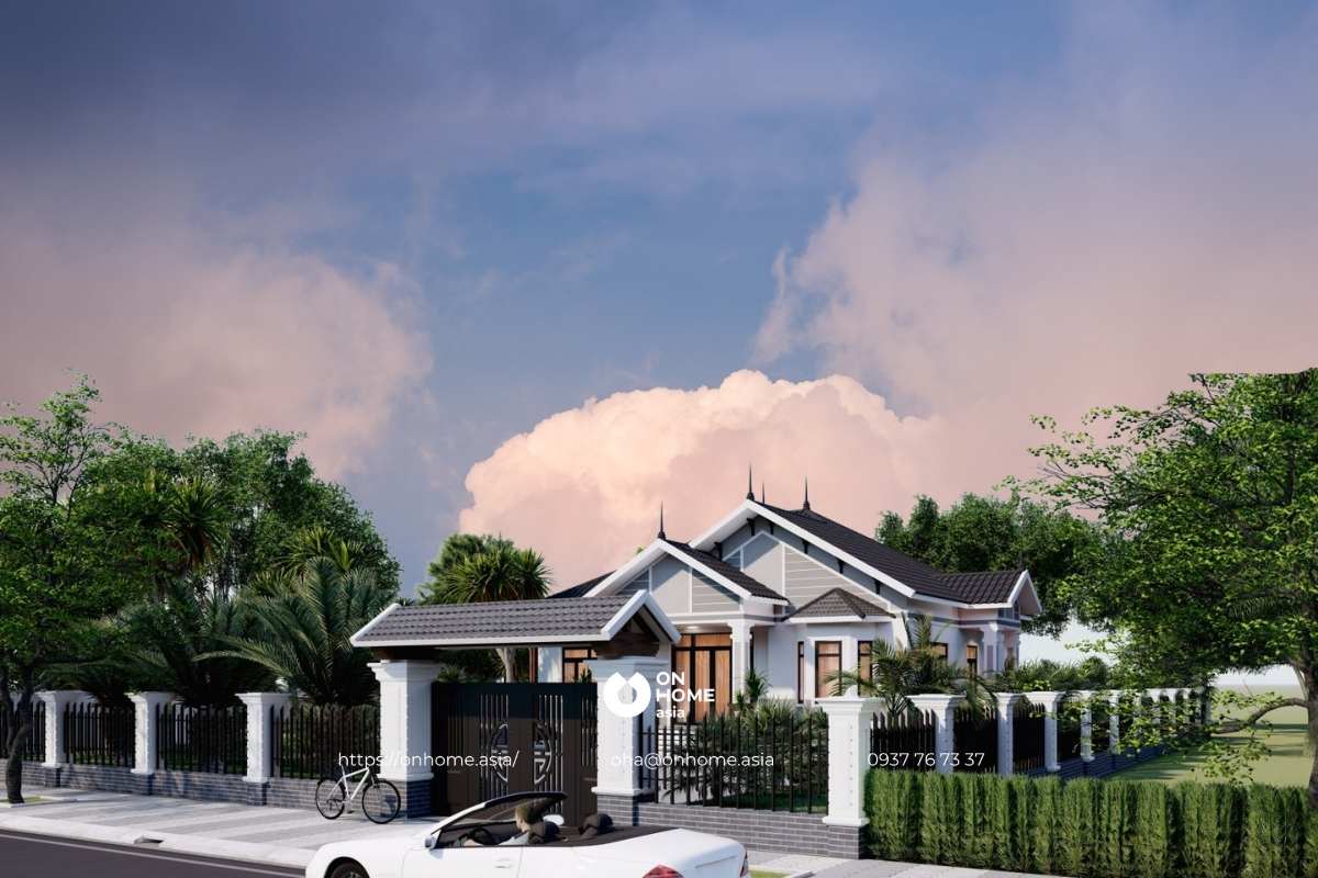 Nhà cấp 4 4 phòng ngủ 150m2 mái Thái sang trọng