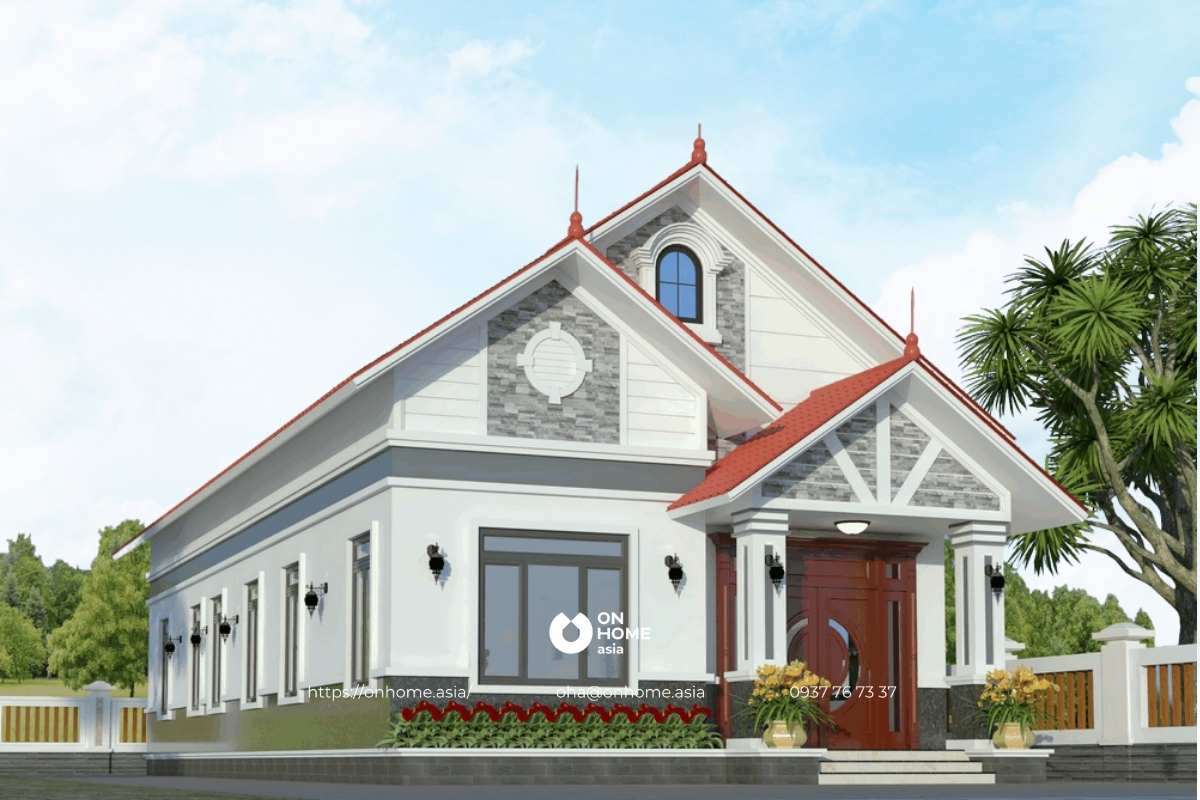 Nhà cấp 4 có 4 phòng ngủ 400 triệu có gác lửng