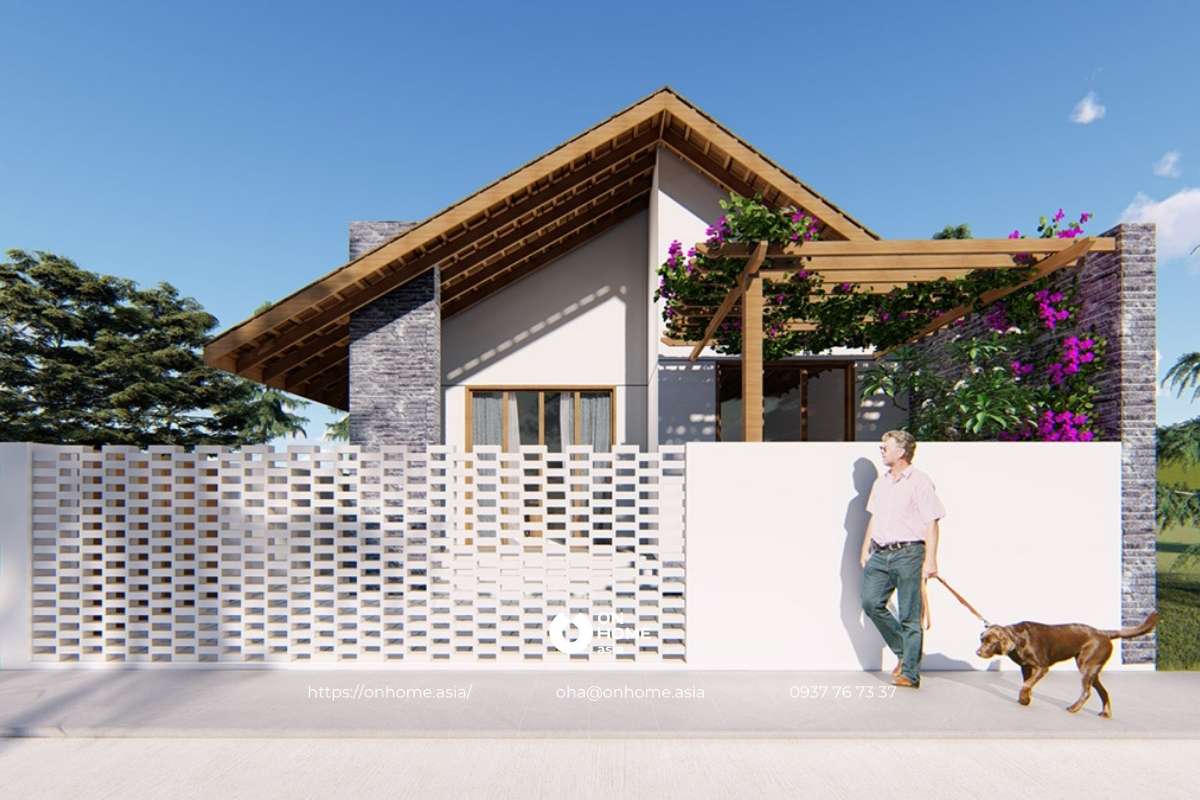 Nhà cấp 4 5x20m đơn giản mà đẹp