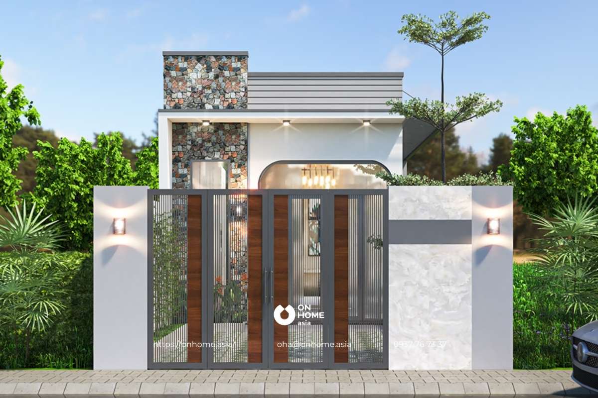 Mẫu nhà cấp 4 đẹp 5x20m hiện đại, tiện nghi