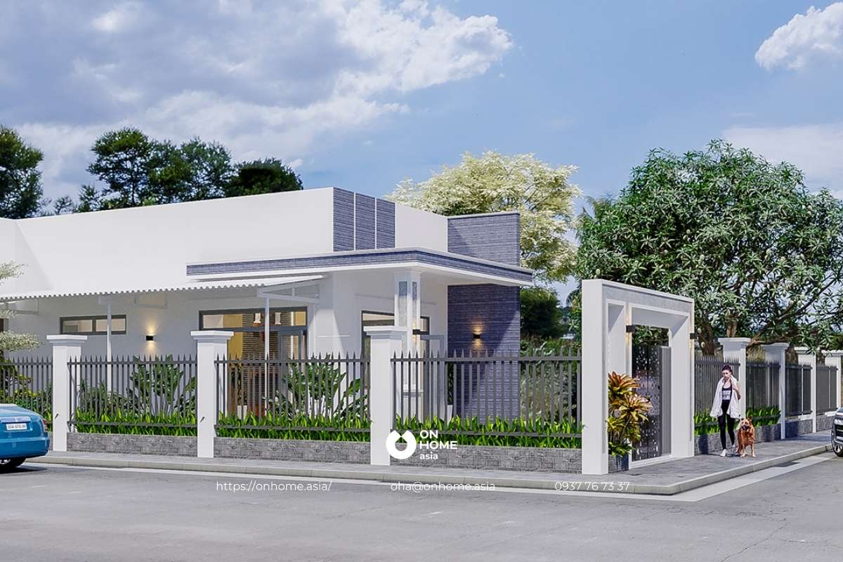 Mẫu nhà cấp 4 đẹp 5x20 hiện đại, đẹp