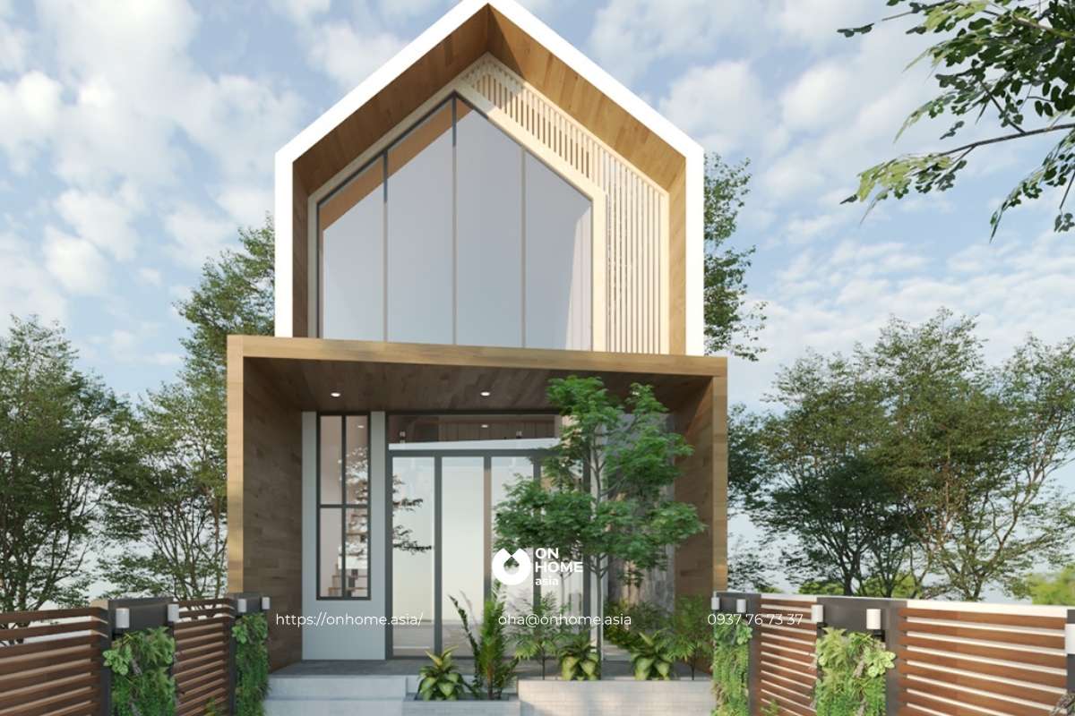 Mẫu nhà cấp 4 gác lửng 5x20 có thiết kế mới lạ