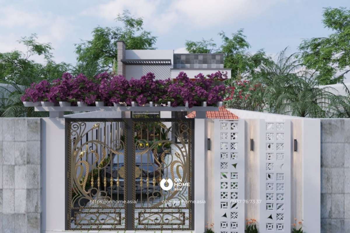 Mẫu nhà cấp 4 đẹp 5x20 2 phòng ngủ đơn giản