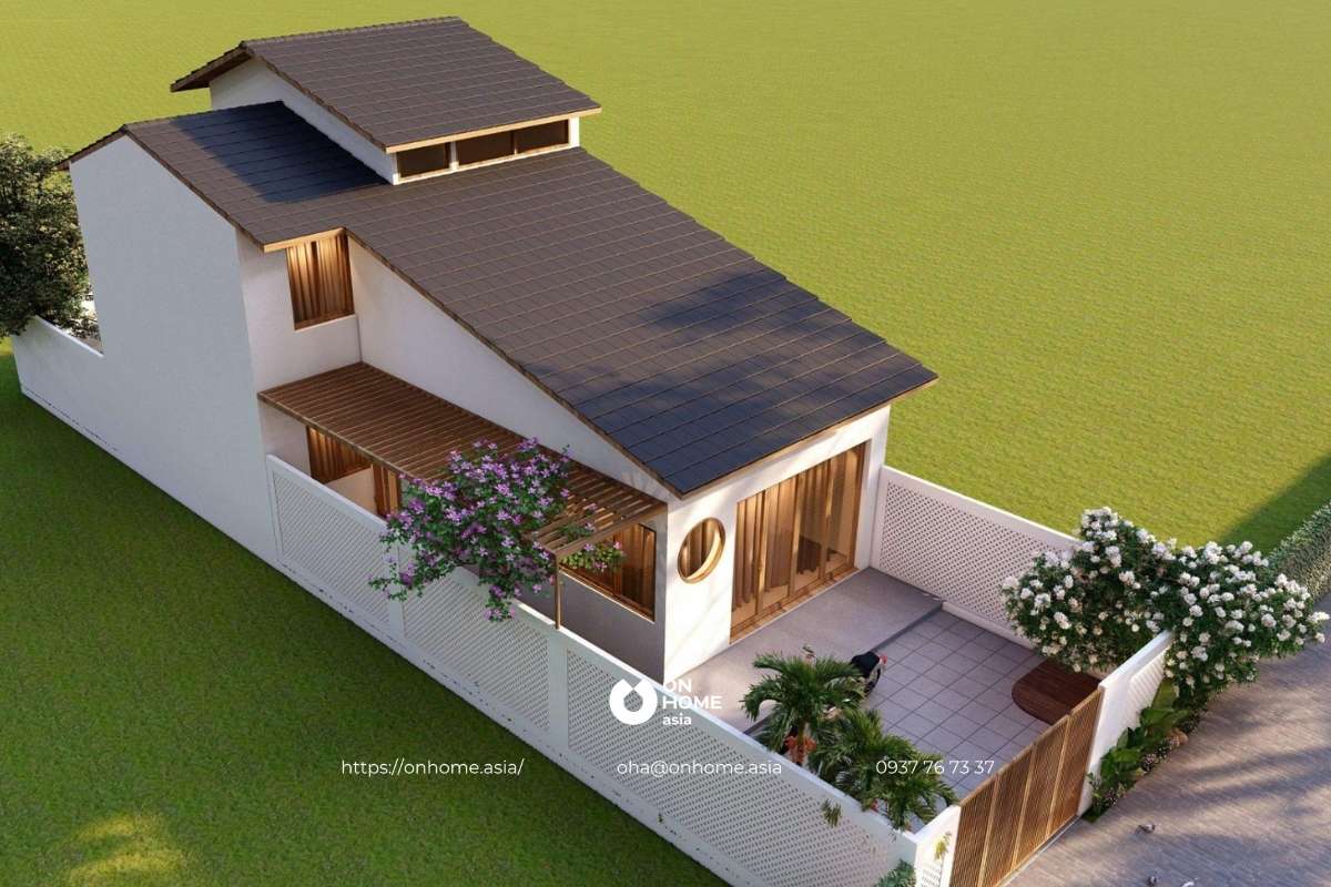 Thiết kế nhà cấp 4 5x20m có gác lửng