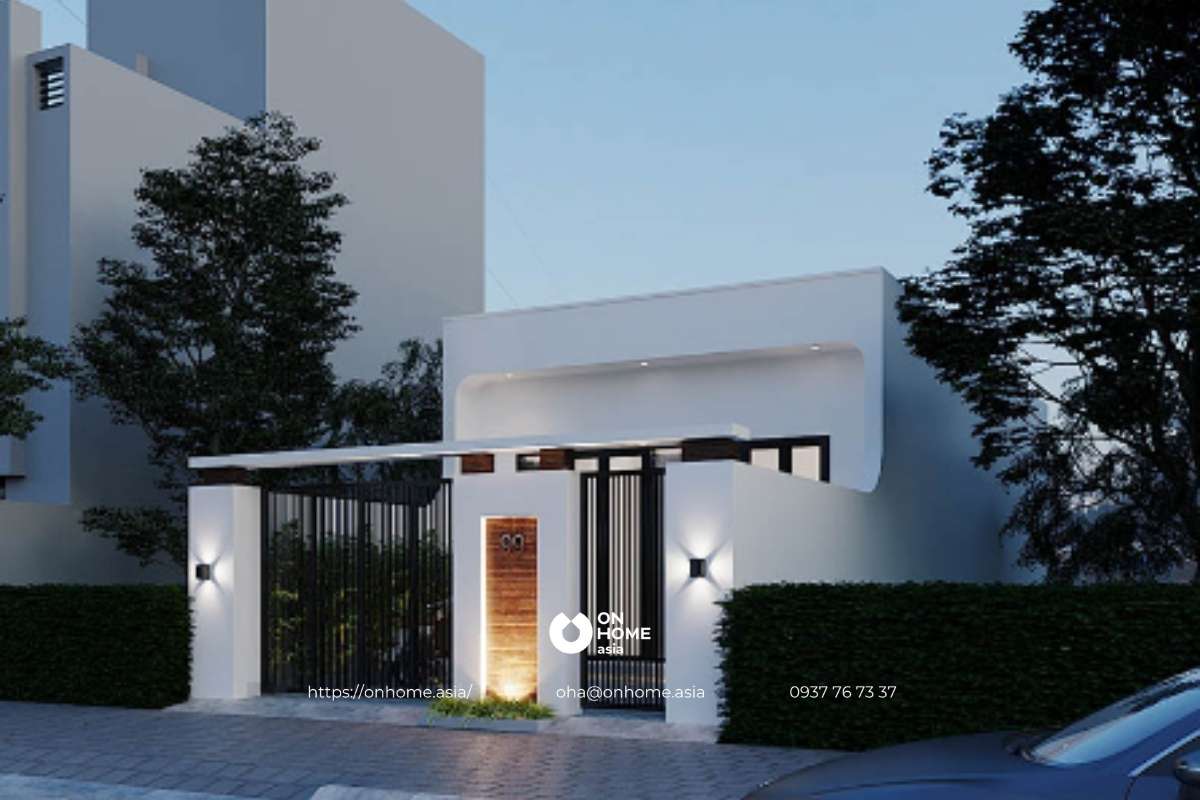 Mẫu nhà cấp 4 đẹp 5x20 phong cách Bắc Âu