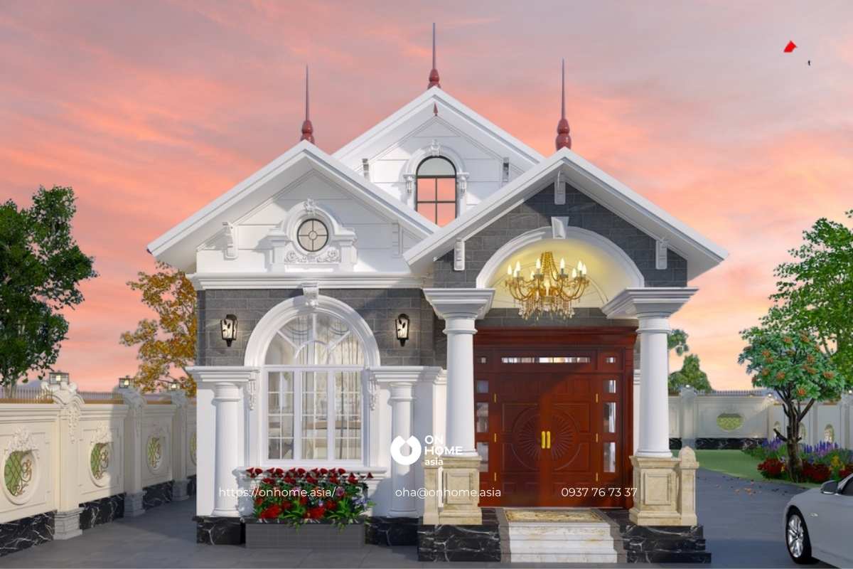 Nhà cấp 4 có gác xép sang trọng