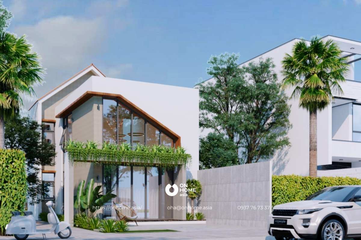 Mẫu nhà cấp 4 có gác 4x12m