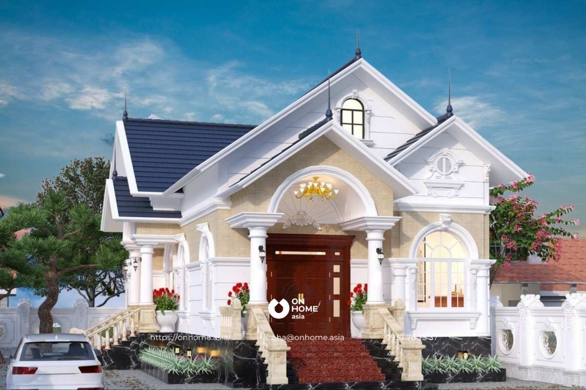 Thiết kế nhà cấp 4 có gác mái Nhật sang chảnh