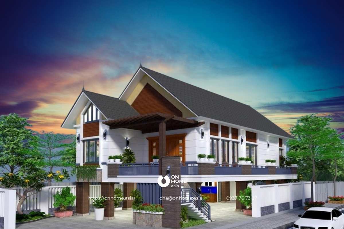 Mẫu nhà cấp 4 có gác lửng 500 triệu sang chảnh