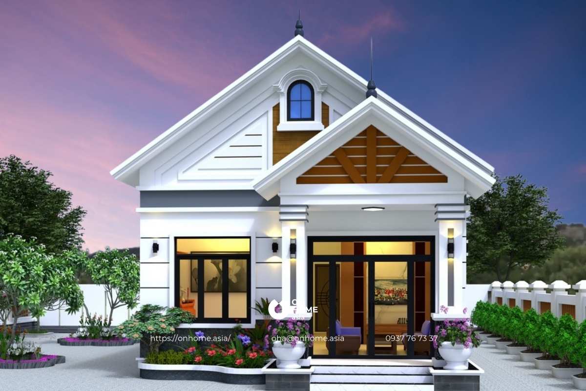 Nhà cấp 4 có gác lửng đẹp