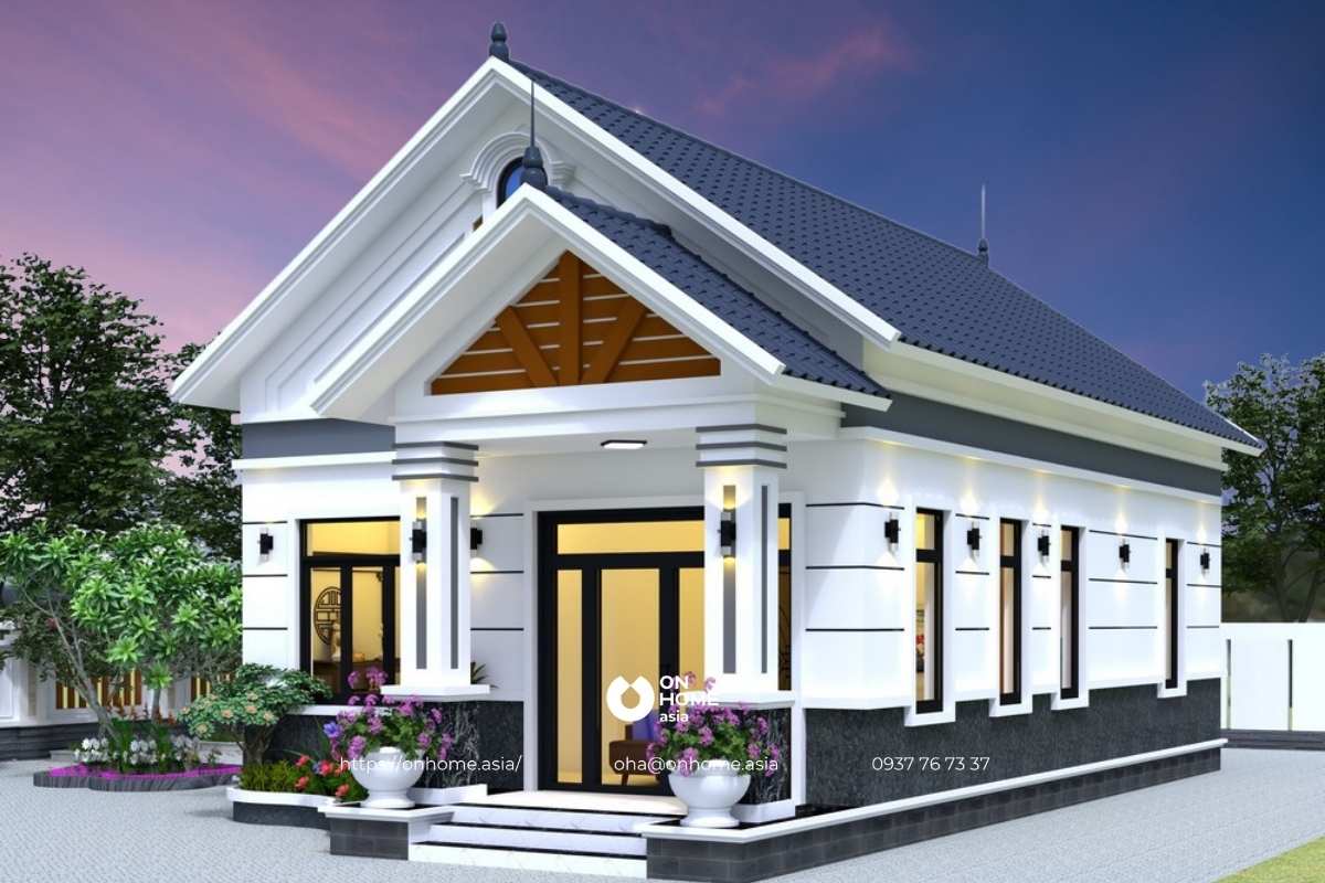 Nhà cấp 4 có gác lửng đẹp