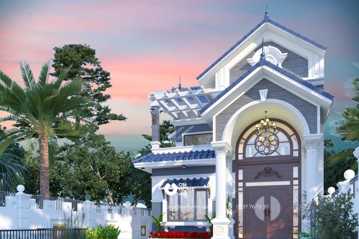 Mẫu nhà cấp 4 gác lửng 7x20