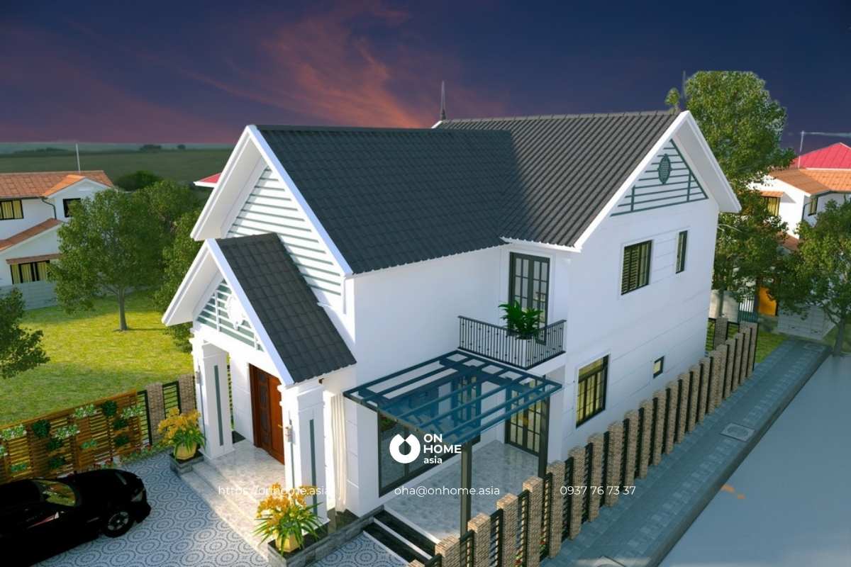 Nhà cấp 4 có gác xép 4x15m