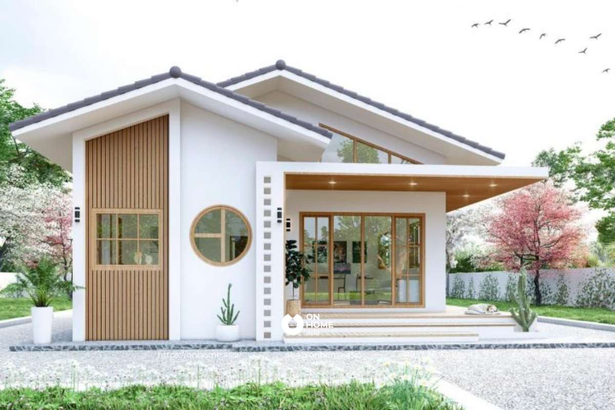 Thiết kế nhà cấp 4 giá rẻ 100m2