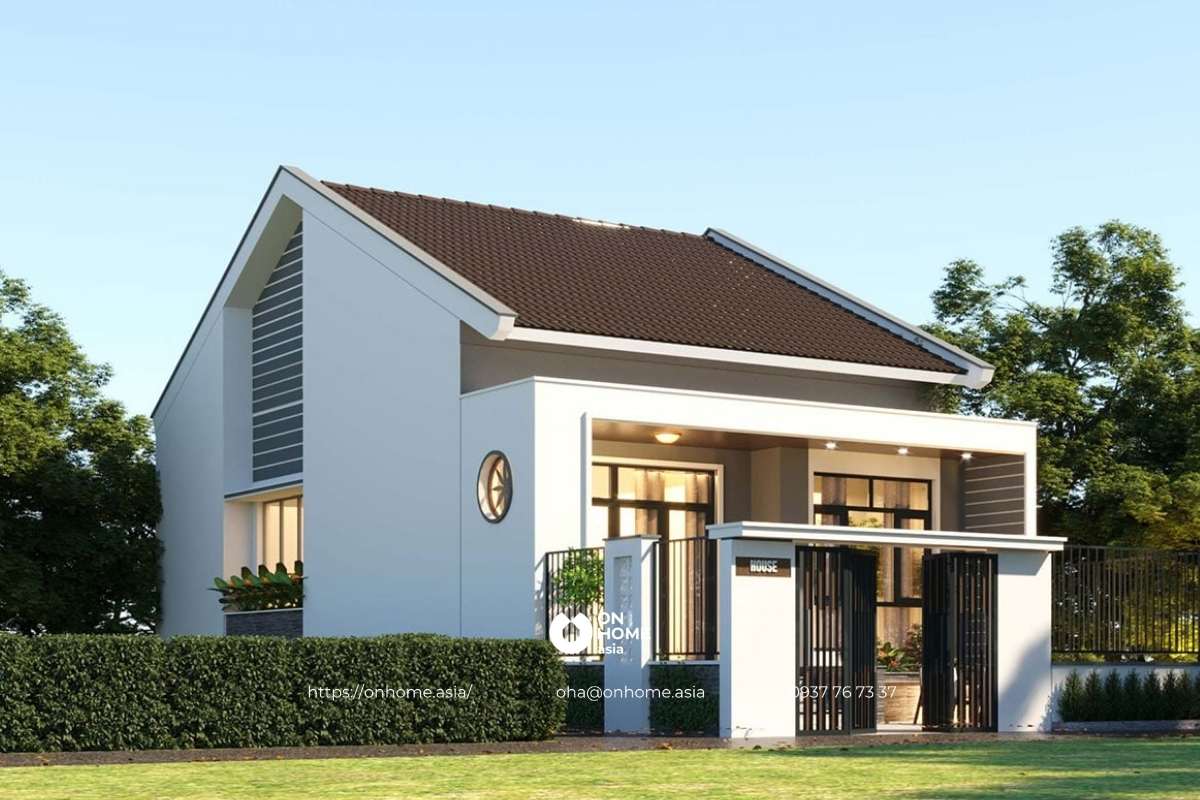 Nhà cấp 4 nông thôn hiện đại chi phí thấp