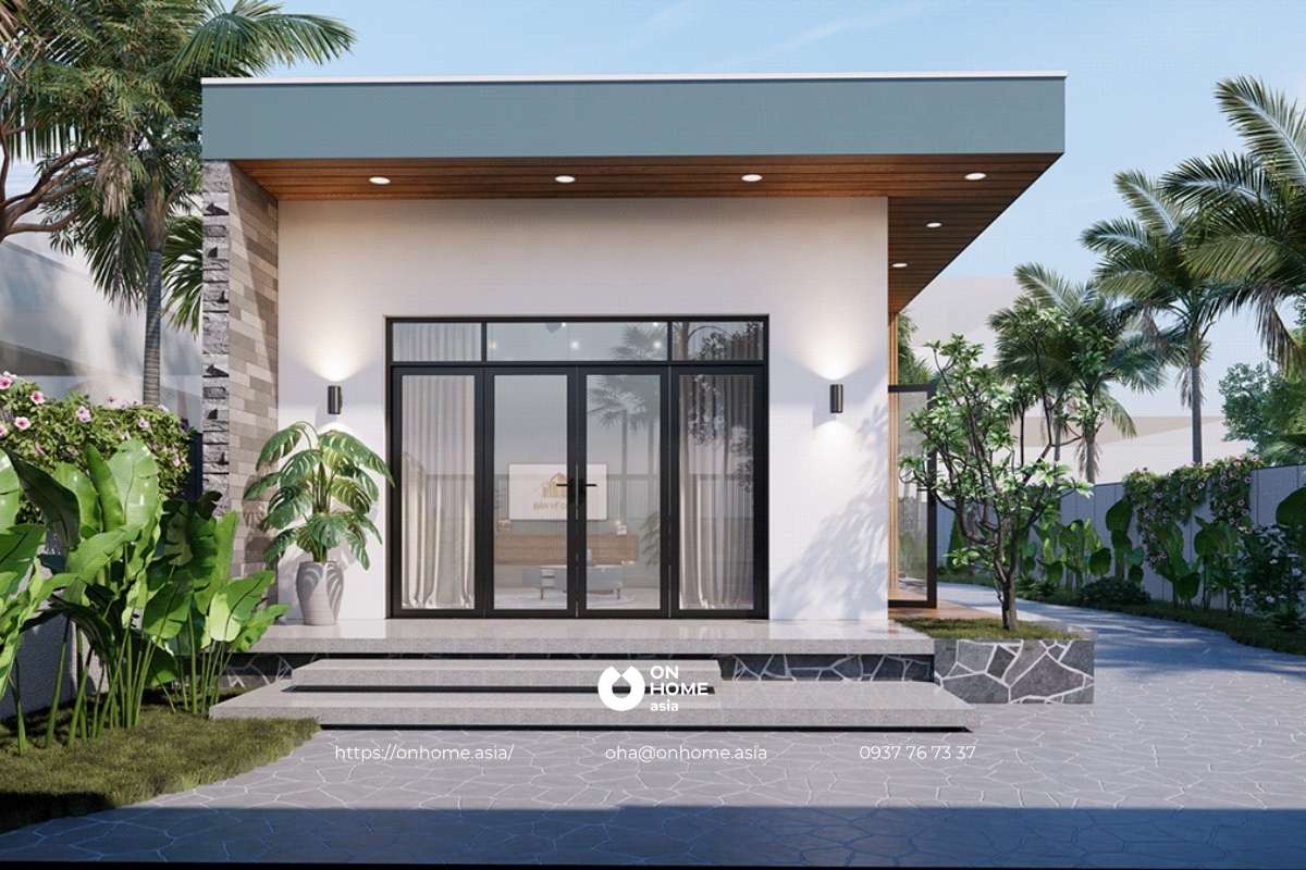 Nhà cấp 4 3 phòng ngủ đơn giản