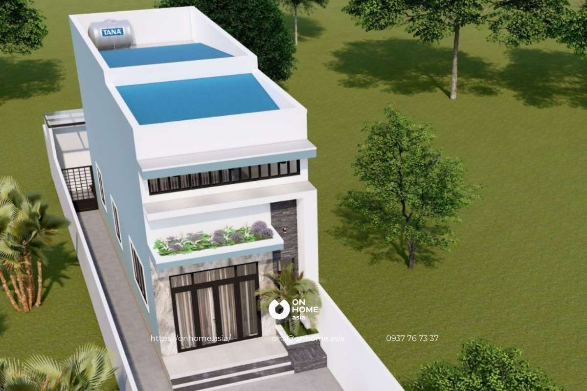 Nhà cấp 4 gác lửng mái bằng 400 triệu đẹp