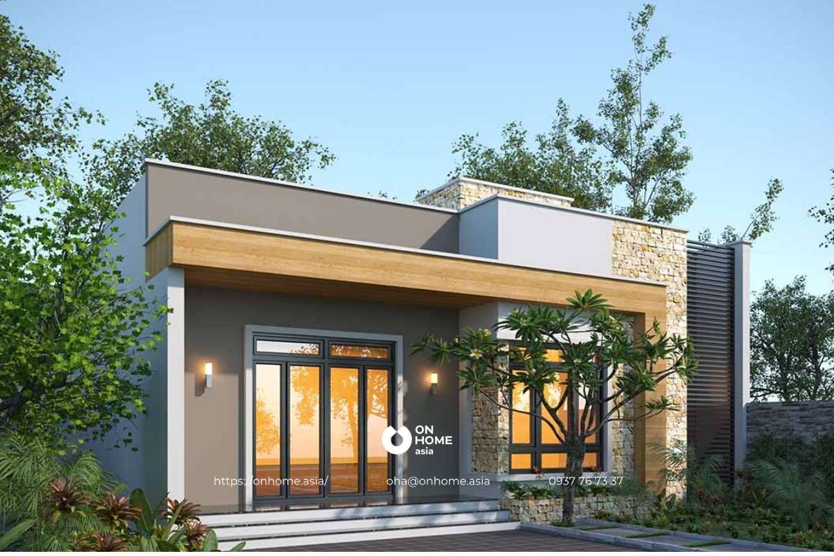 Nhà cấp 4 3 phòng ngủ đẹp