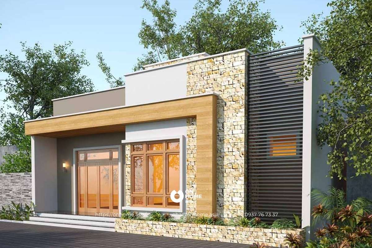 Nhà cấp 4 3 phòng ngủ đẹp, ấn tượng