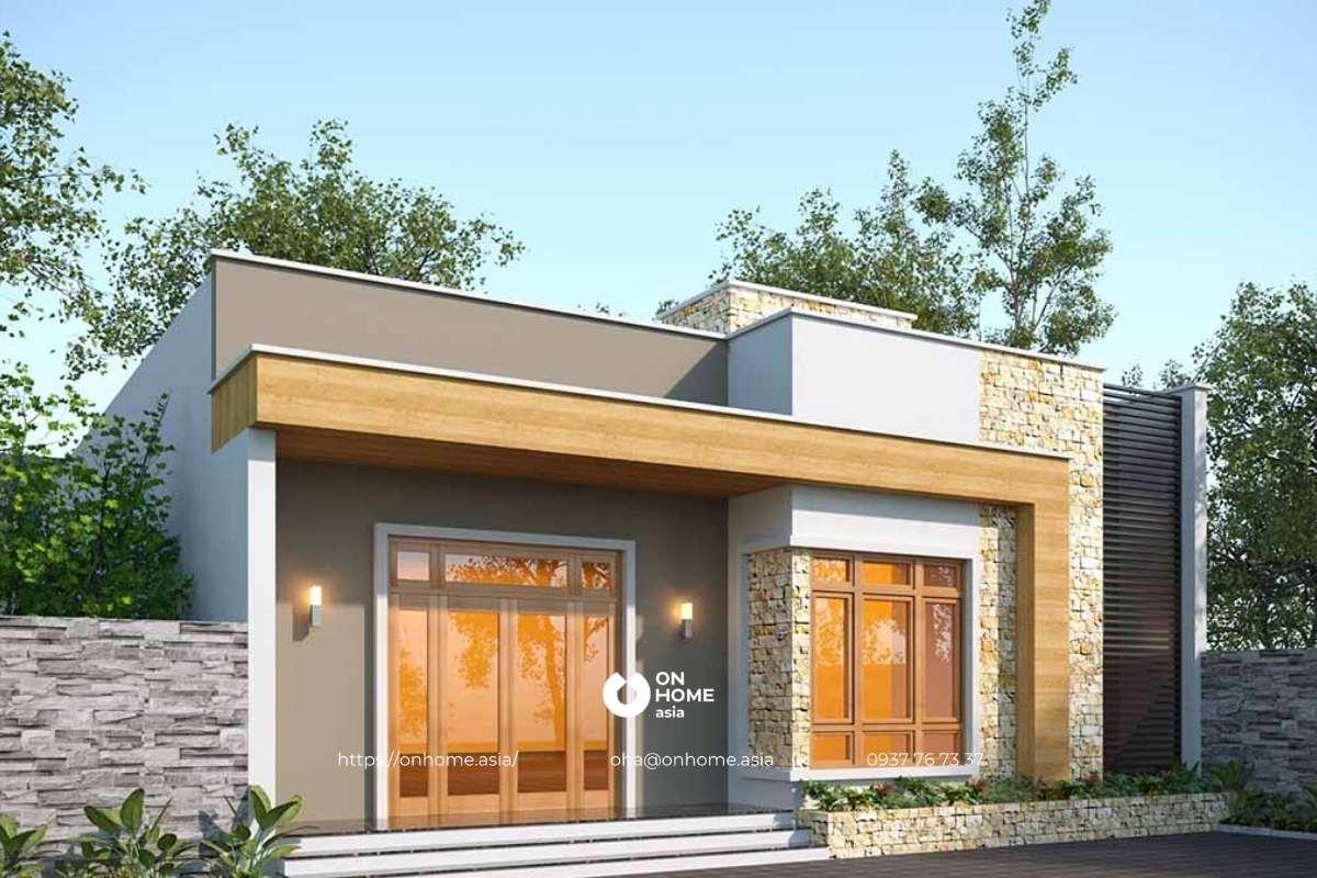 Nhà cấp 4 3 phòng ngủ ấn tượng